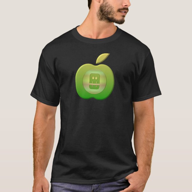 T-shirt Mauvaise chemise de logo d'Apple (Devant)