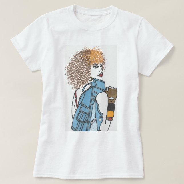 T-shirt Mauvaise fille (Design devant)