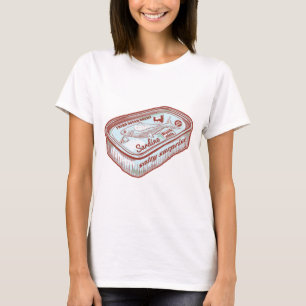 T-shirt Mauvaise haleine drôle Sardines en étain