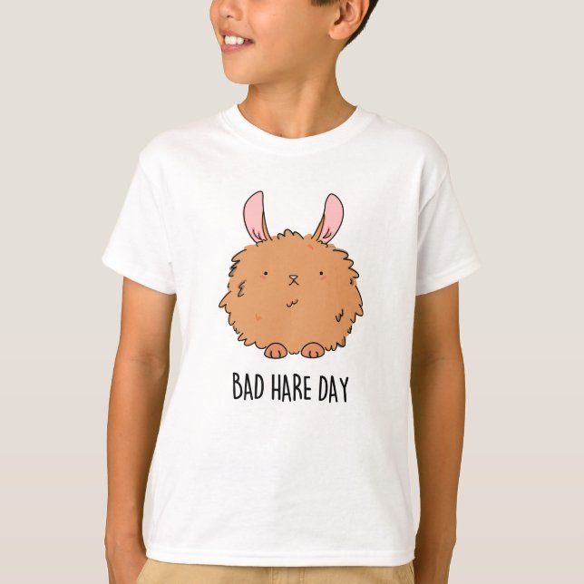 T-shirt Mauvaise journée de lièvre amusant jeu de lapin (Devant)