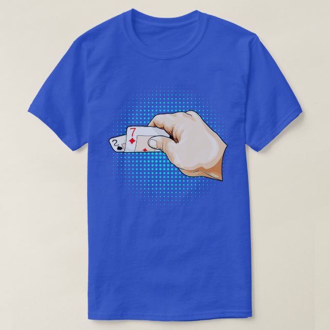 T-shirt Mauvaise main au poker (Design devant)