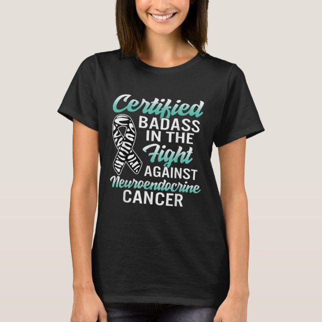 T-shirt Mauvaise Neuroendocrine Cancer Sensibilisation Net (Devant)