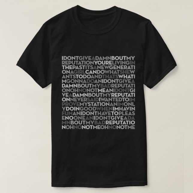 T-shirt Mauvaise réputation - Joan Jett v.5 (Design devant)