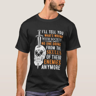 T-shirt Mauvaise Société Personne Ne Boit Dans Les Crânes