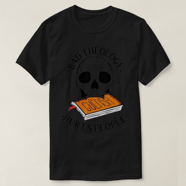 T-shirt Mauvaise théologie Teinture Blessures Personnes Dr (Design devant)