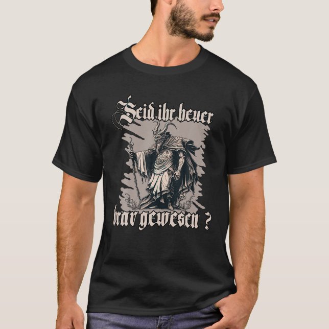 T-shirt Mauvaise tradition du Père Noël Krampus (Devant)