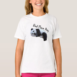 T-shirt Mauvaises filles de panda de jour de fusée
