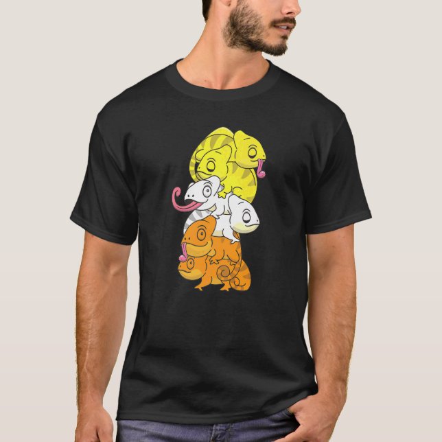T-shirt Maverique Drapeau Genre Fierté Lgbtq Chameleon (Devant)