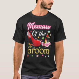 T-shirt Maw De La Groom Joyeuse Chaussure Rose Fleur Maria