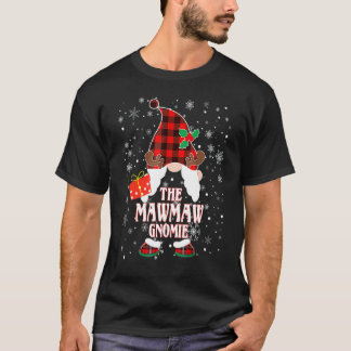 T-shirt Mawmaw Gnome Buffalo Plaid Matching Family Christm
