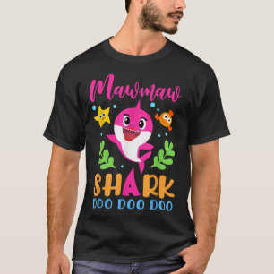T-shirt Mawmaw Shark Mawmaw Shark Lover Famille Mères Da