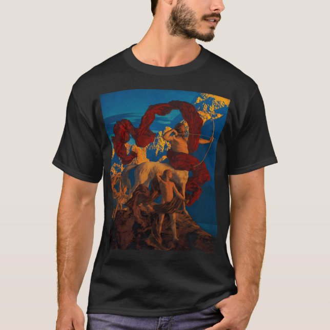 T-shirt Maxfield Parrish - Jason Et Son Professeur (Devant)
