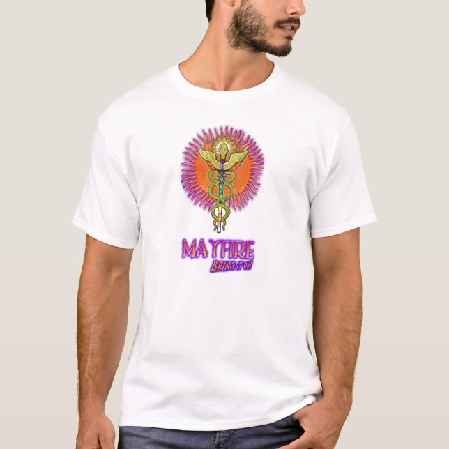 T-shirt Mayfire T foncé, coton organique (Devant)