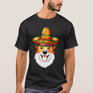 T-shirt Mayo Mexicain Sombrero Corgi Corgi