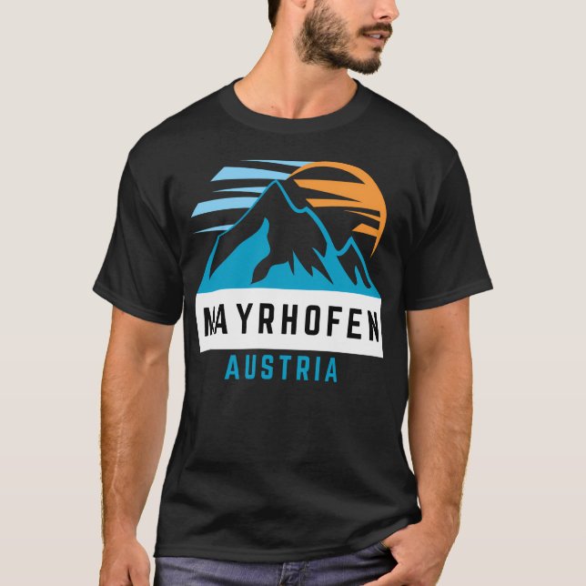 T-shirt Mayrhofen - Autriche - Ski Et Snowboard S (Devant)