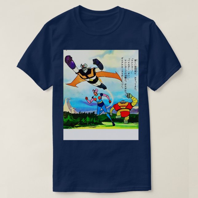 T-shirt Mazinger Z Diana Un robot Borot Boss (Design devant)