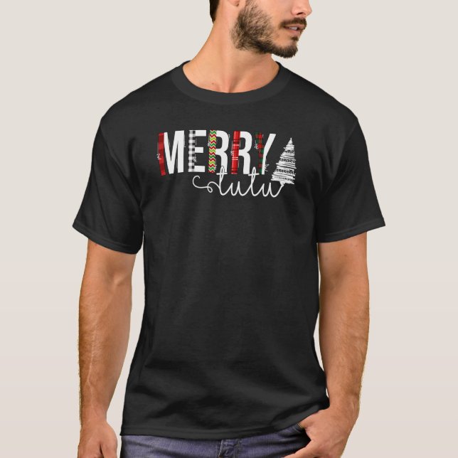 T-shirt Mb Funky Joyeux Tutu Noël Arbre de Noël Femmes (Devant)