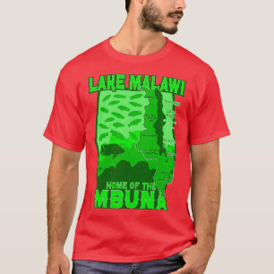 T-shirt Mbuna Cichlid Malawi Aquarium Aquarist Carte du po
