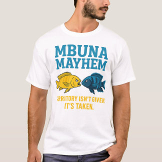 T-shirt Mbuna Mayhem - Lake Malawi Cichlid Fight Club
