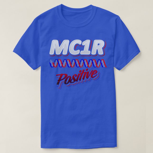 T-shirt MC1R Chemise positive Funny Chemises à tête rouge  (Design devant)