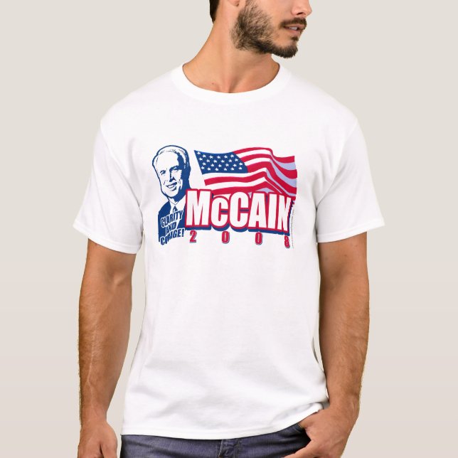 T-shirt McCain pour le Président Shirt (Devant)