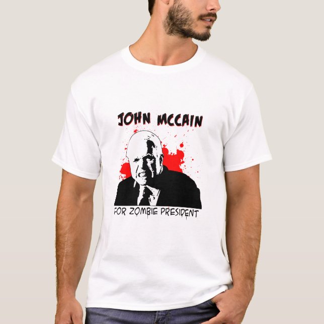 T-shirt mccainzombie (Devant)