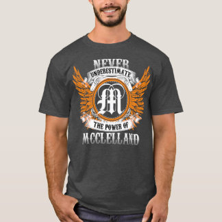 T-shirt Mcclelland Nom Chemise Ne Sous-Estime Jamais Le Po