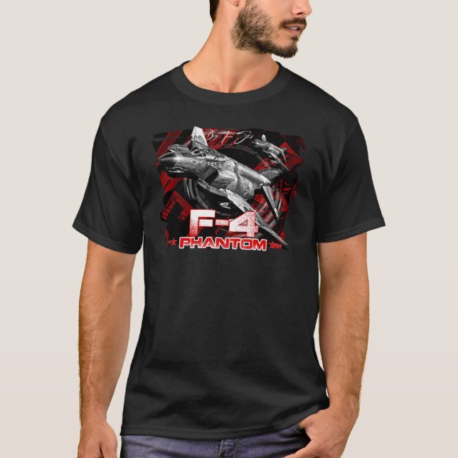 T-shirt McDonnell Douglas F-4 Phantom USAF Fighterjet (Devant)
