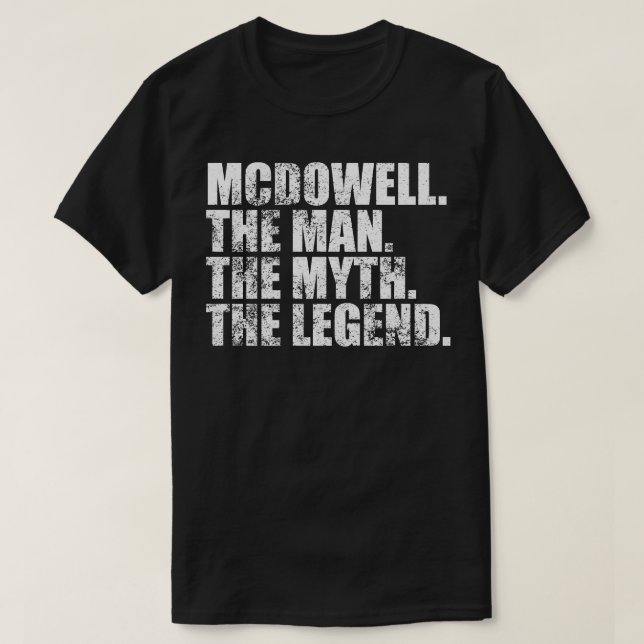 T-shirt McdowellMcdowell Nom de famille Mcdowell prénom Mc (Design devant)