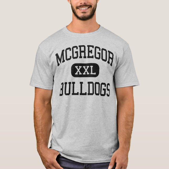 T-shirt McGregor - bouledogues - lycée - McGregor le Texas (Devant)