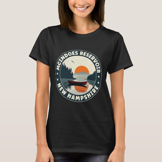 T-shirt Mcindoes Reservoir New Hampshire Sunset T Shirt  (Devant)