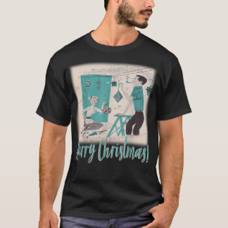 T-shirt MCM milieu du siècle moderne Noël Retro les années