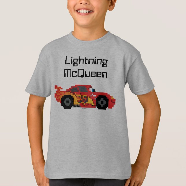 T-shirt McQueen, éclair 8 bits (Devant)