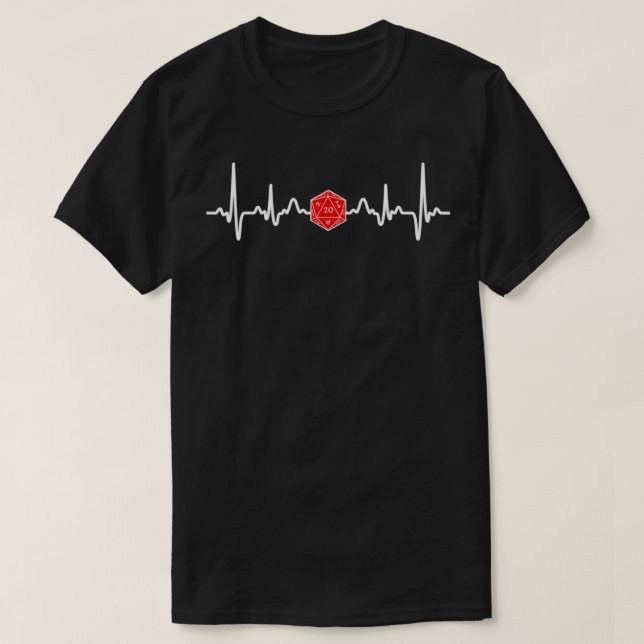 T-shirt MDN RPG Heartbeat Dungeon GM Imaginaire Lover D2 (Design devant)