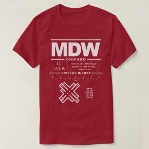 T-shirt MDW de l'aéroport international de Chicago