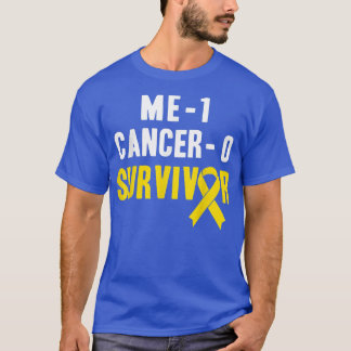 T-shirt Me 1 Cancer 0 - Enfance Cancer Survivant