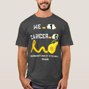 T-shirt Me 1 Cancer 0 Infantile Mois de sensibilisation au