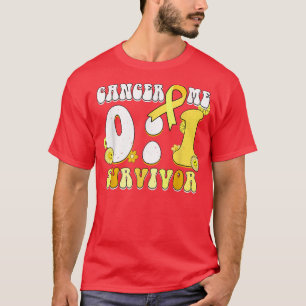 T-shirt Me 1 Cancer 0 Rétro Cancer de l'enfant Survivant