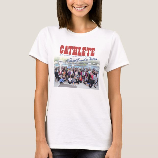 T-shirt "Me!" 2010 Cathe Tour Woodlands, TX Seated Group S (Devant)