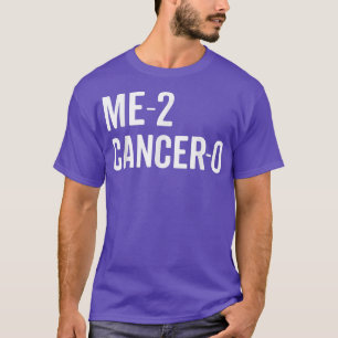 T-shirt Me 2 Cancer 0 Je Battre Le Cancer Deux Fois Surviv