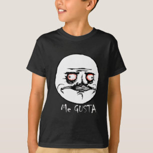 T-shirt Me Gusta Raging Face comique