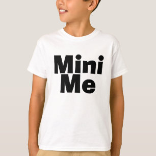 T-shirt Me/Mini je père/mère/fille étant assortie de fils
