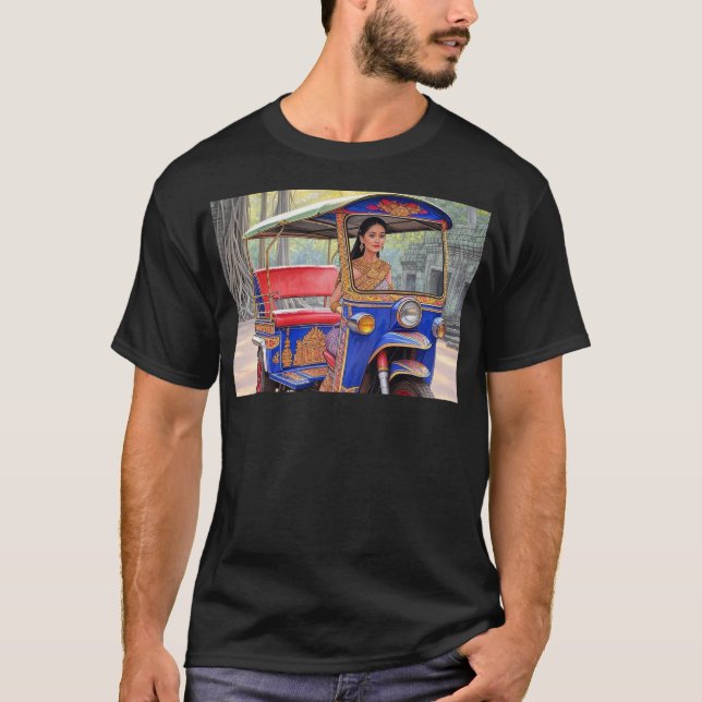 T-shirt Mealea Propose Un Tuk-Tuk Autonome À Ta Prohm I (Devant)