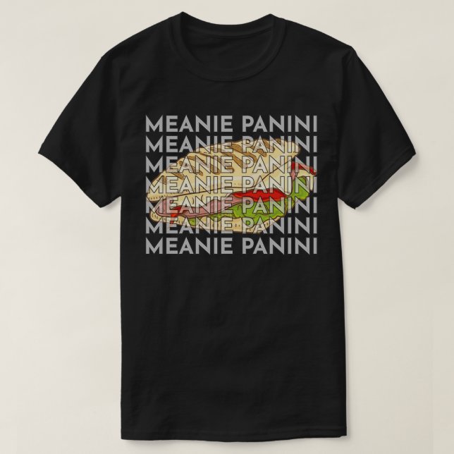 T-shirt Meanie Panini Inspiré Panini Sandwich Lié Des (Design devant)