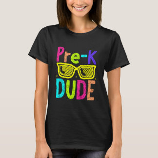 T-shirt Mec de pré-maternelle Retour à l'école Premier jou