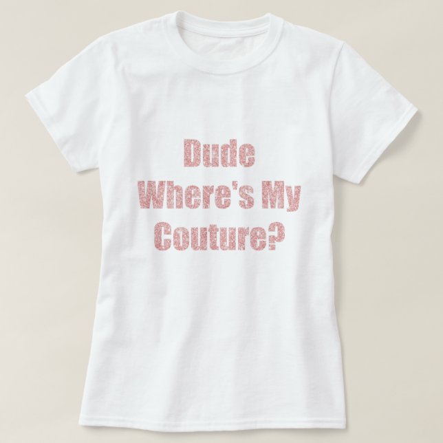 T-shirt Mec où est ma couture (Design devant)