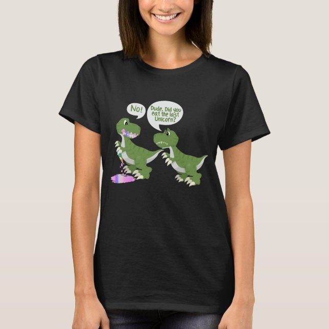 T-shirt mec tu as mangé de dernière licorne (Devant)