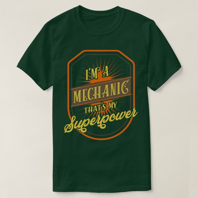 T-shirt Mécanicien (Design devant)