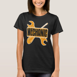 T-shirt Mécanicien Automobile Clé Et Tournevis Passionné D