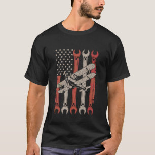 T-shirt Mécanicien d'aéronef Maintenance aéronautique USA